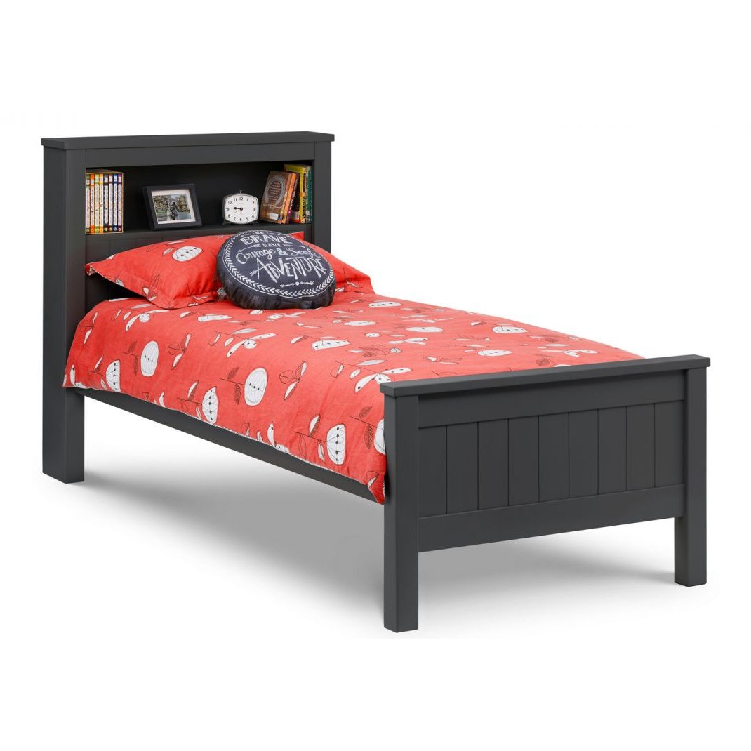 Maine Bookcase Bed - Anthracite