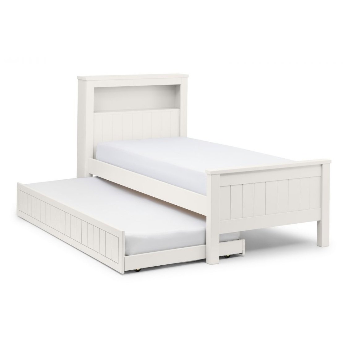 Maine Bookcase Bed - Surf White