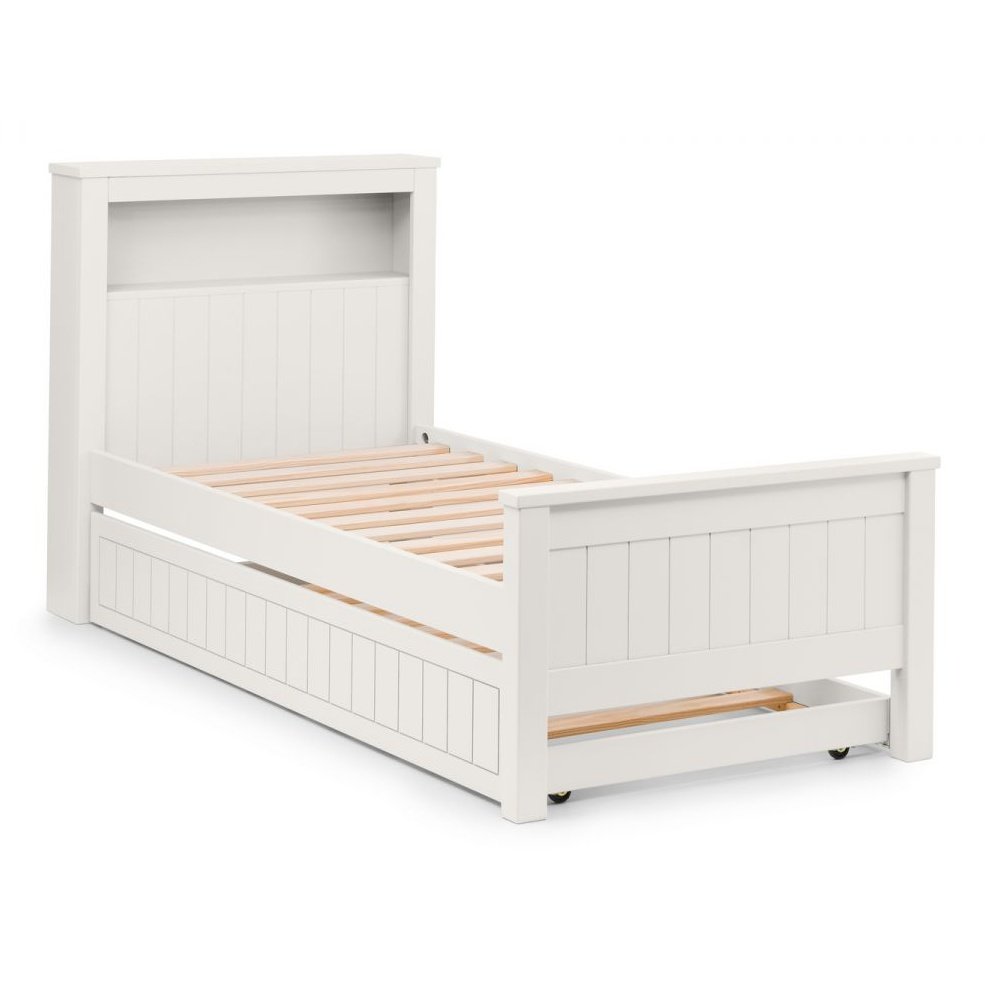 Maine Bookcase Bed - Surf White