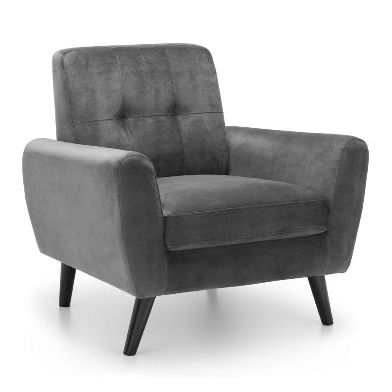 Monza Chair - Grey Velvet