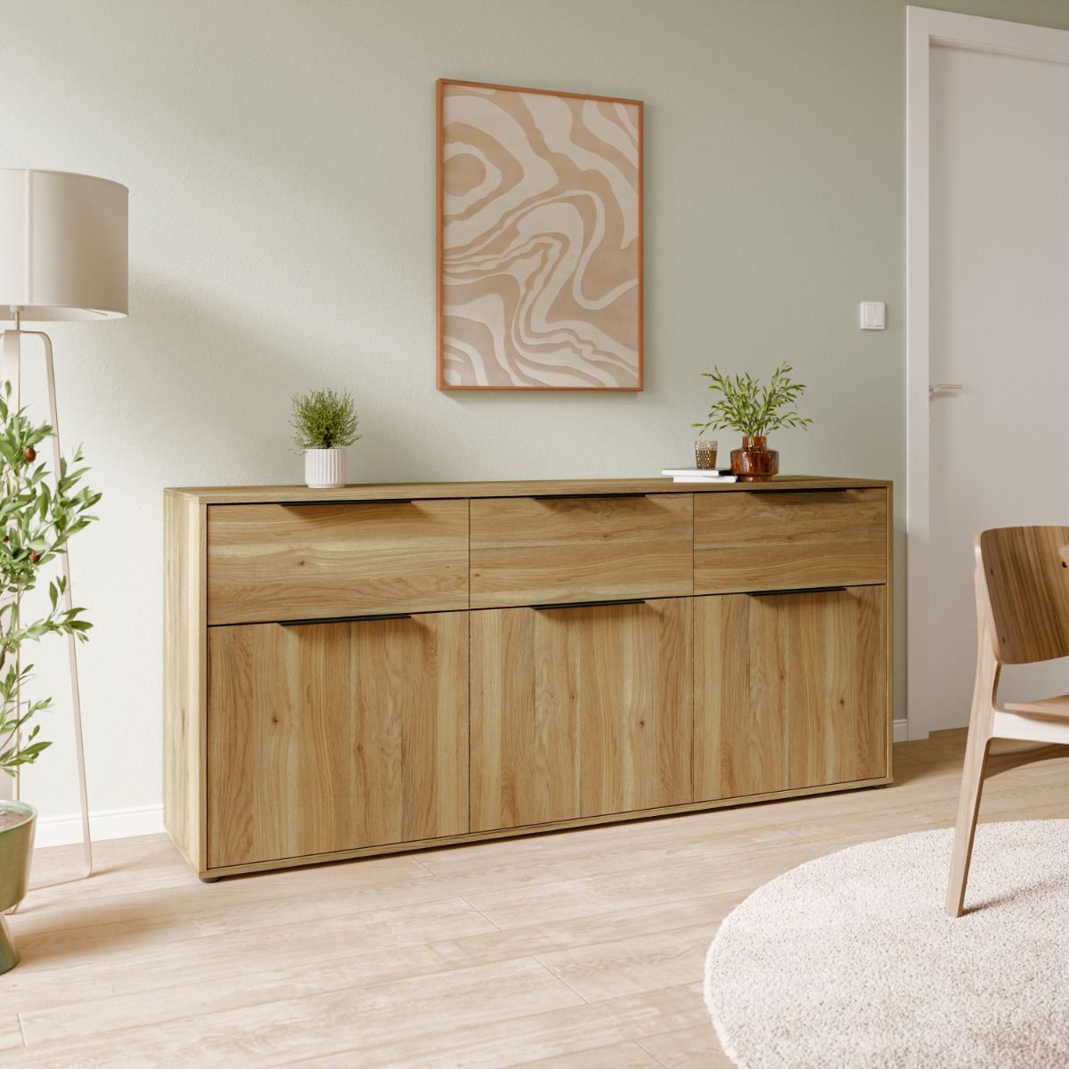 Orkney 3 Drawer Sideboard with 3 Doors