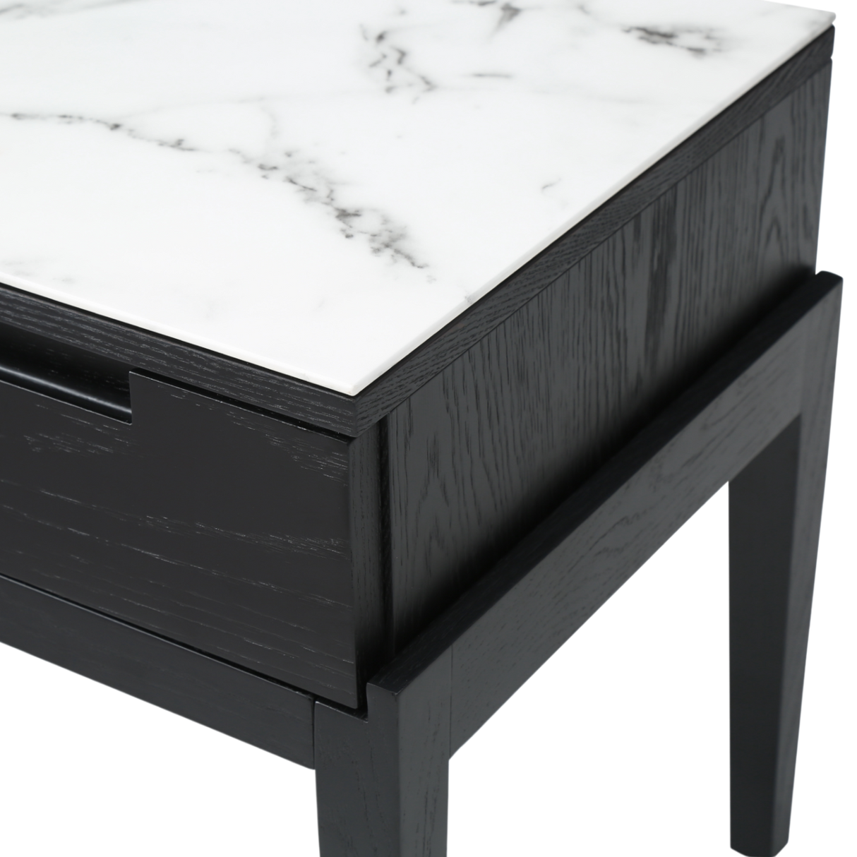 Orchid Bedside Single Drawer - Marble