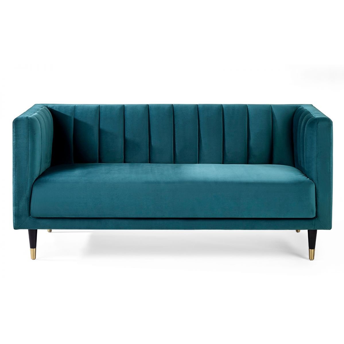 Salma Scalloped Back 2 Seater - Teal