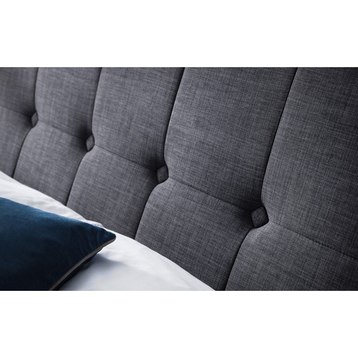 Sorrento High Headboard Bed - Slate Grey