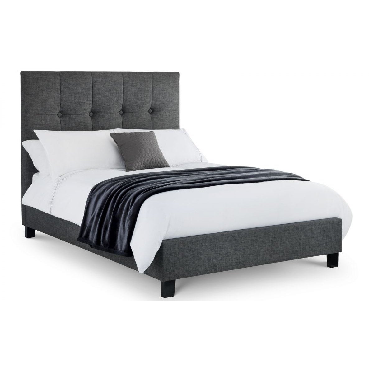 Sorrento High Headboard Bed - Slate Grey