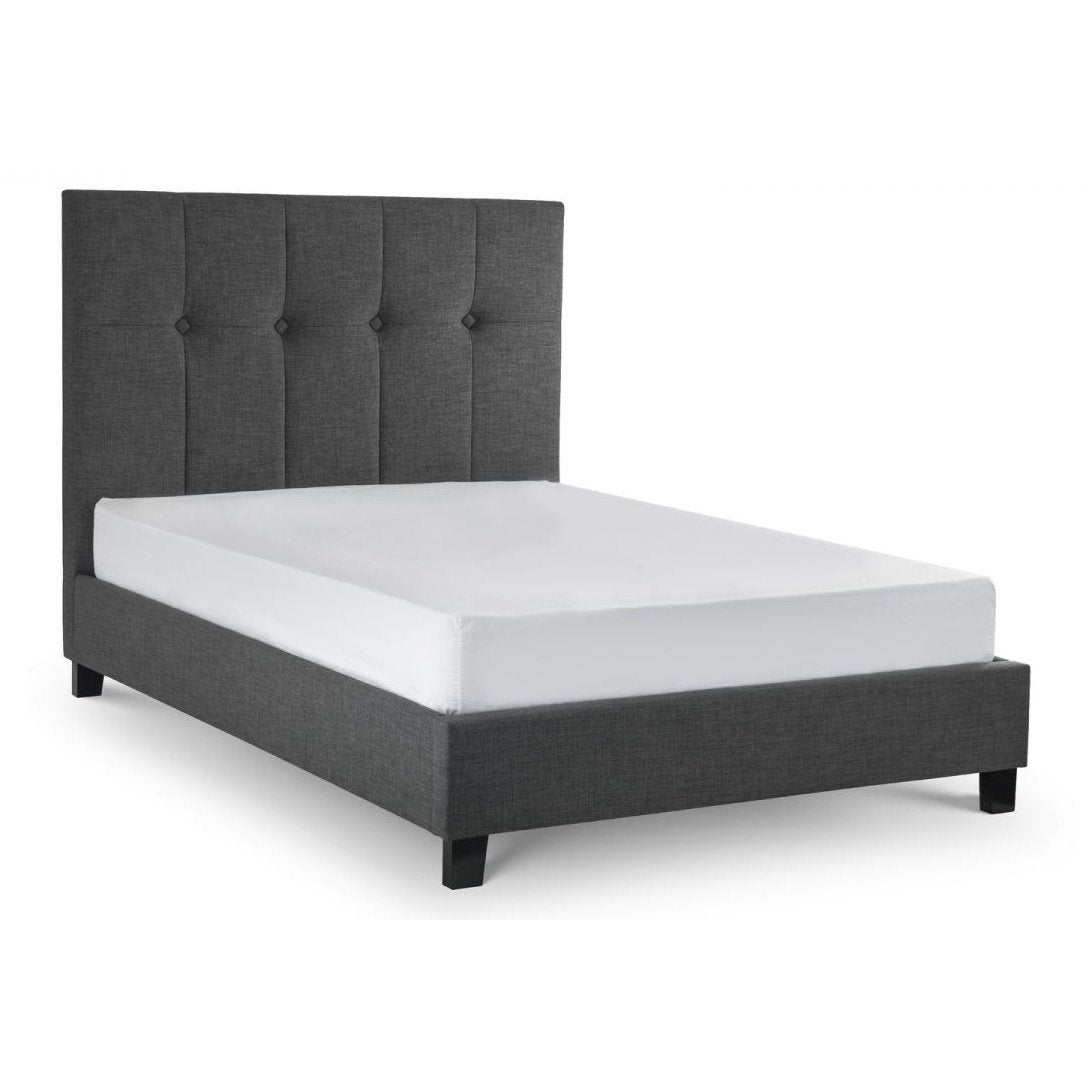 Sorrento High Headboard Bed - Slate Grey