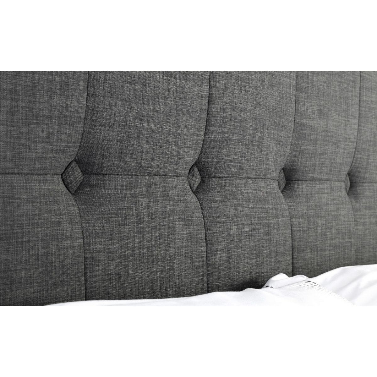 Sorrento High Headboard Bed - Slate Grey