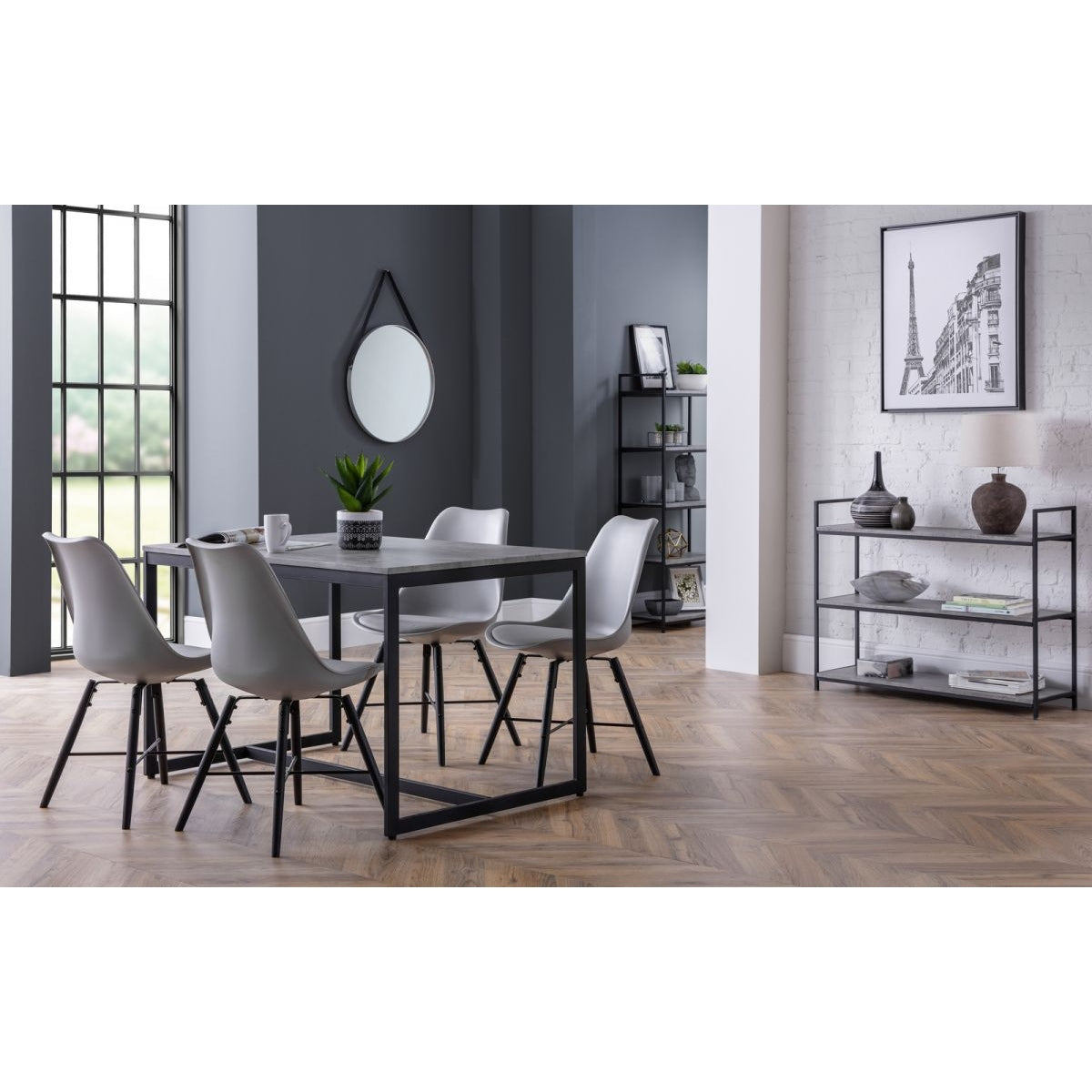 Staten & Kari Grey Dining Set