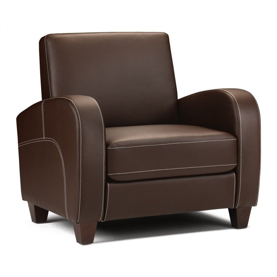Vivo Chair in Chestnut Faux Leather