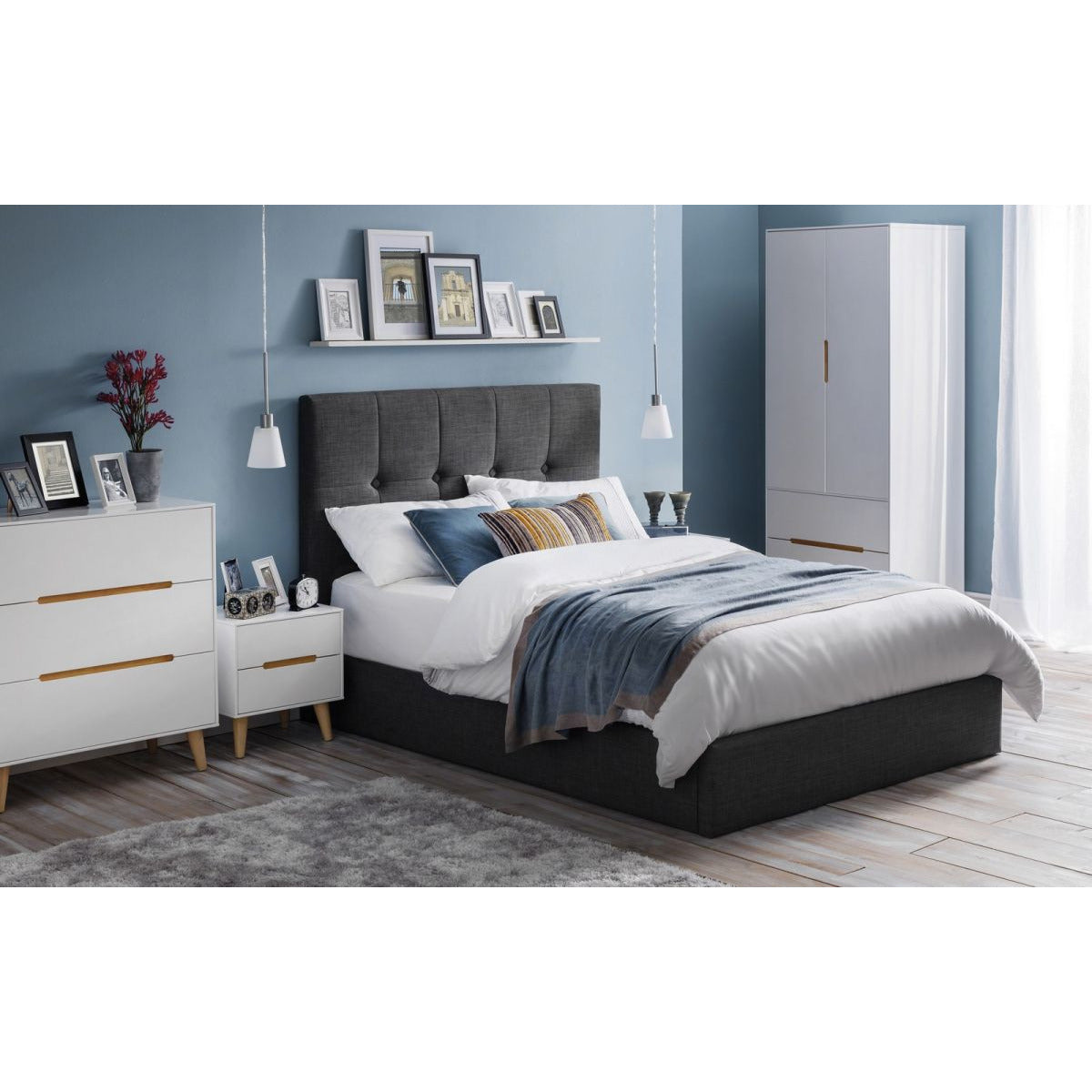 Alicia 5 Drawer Chest - White