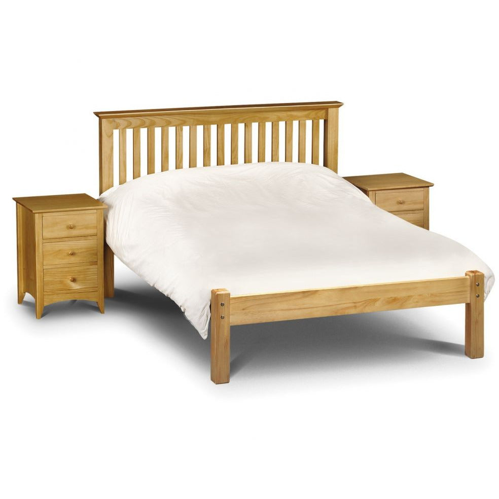 Barcelona Bed - Low Foot End Pine