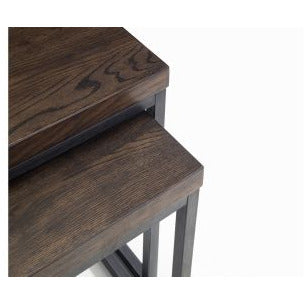Brooklyn Nesting Lamp Tables - Dark Oak