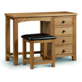 Marlborough Oak Single Pedestal Dressing Table