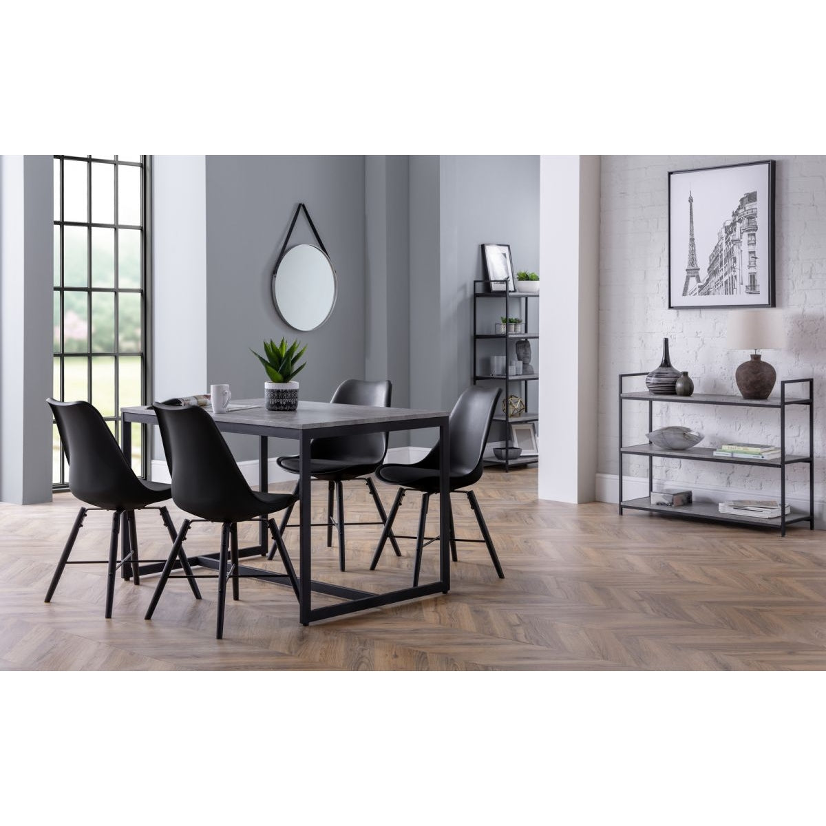 Staten & Kari Black Dining Set