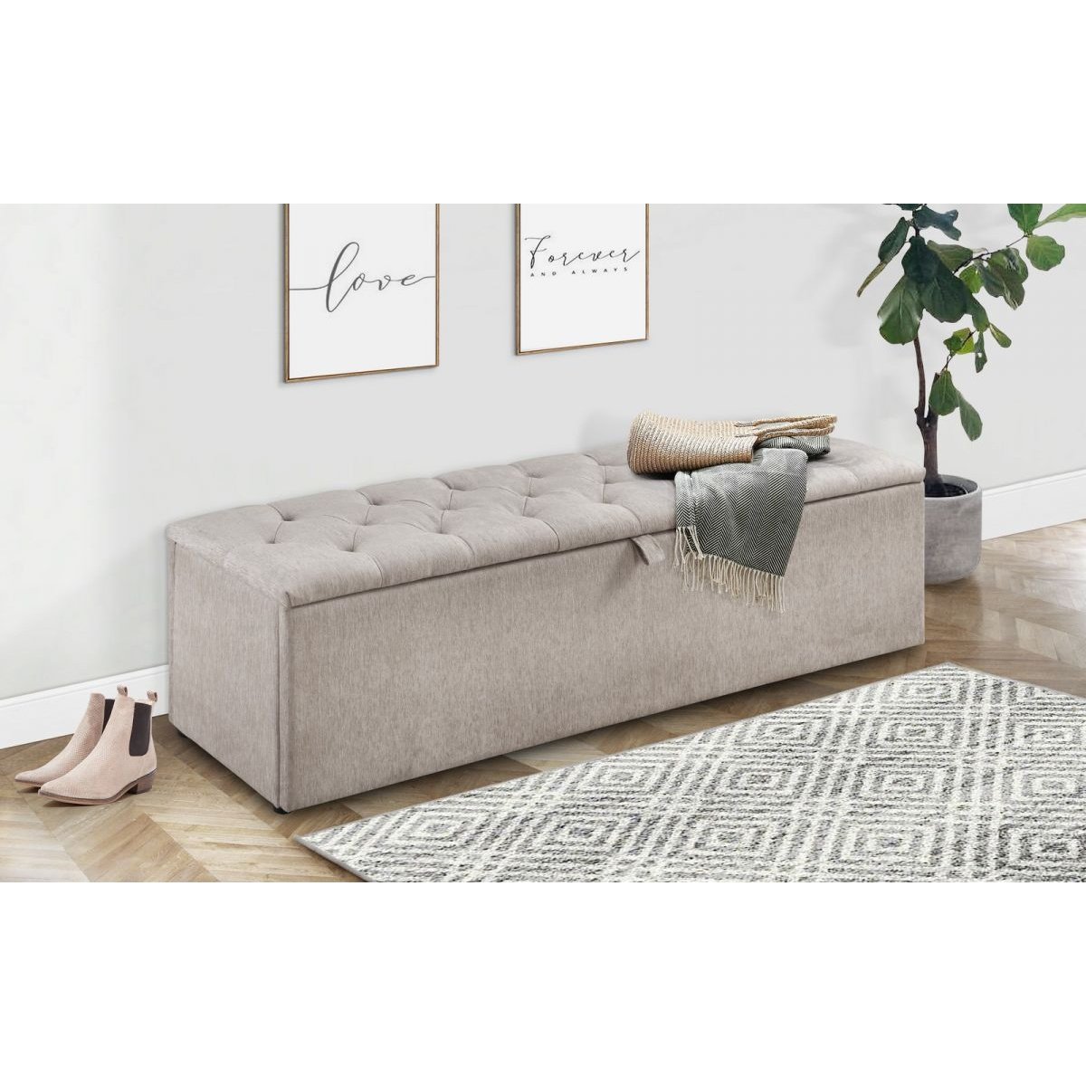 Ravello Blanket Box - Mink