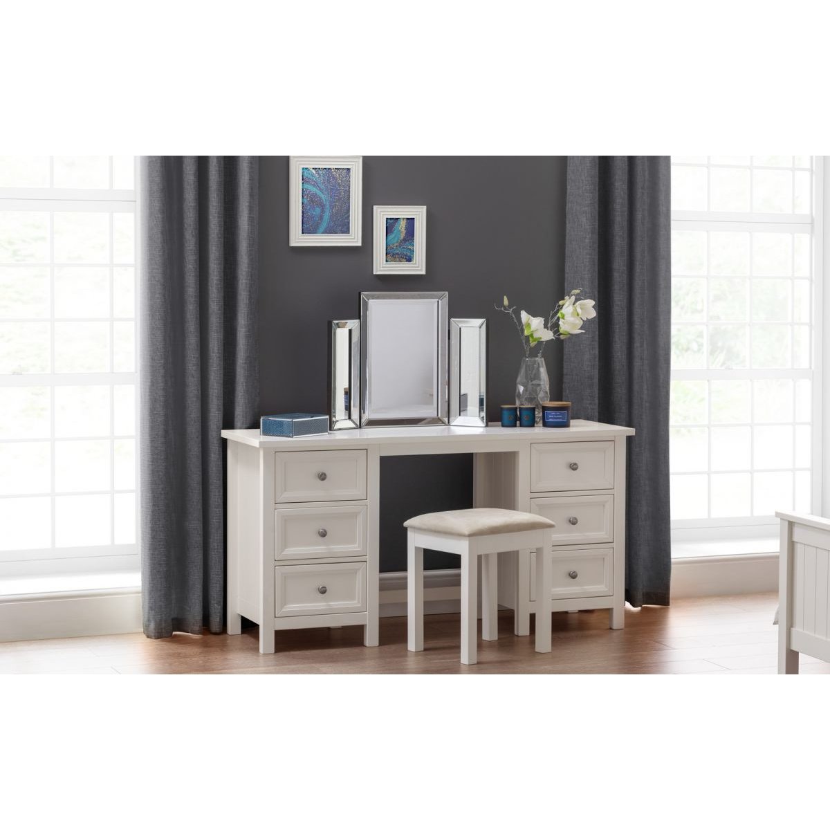 Maine Dressing Table - Surf White