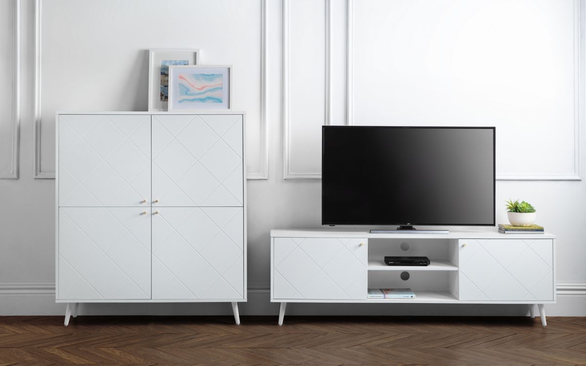 Moritz 4 Door Cabinet - White