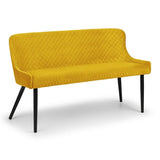 Luxe High Back Bench - Mustard