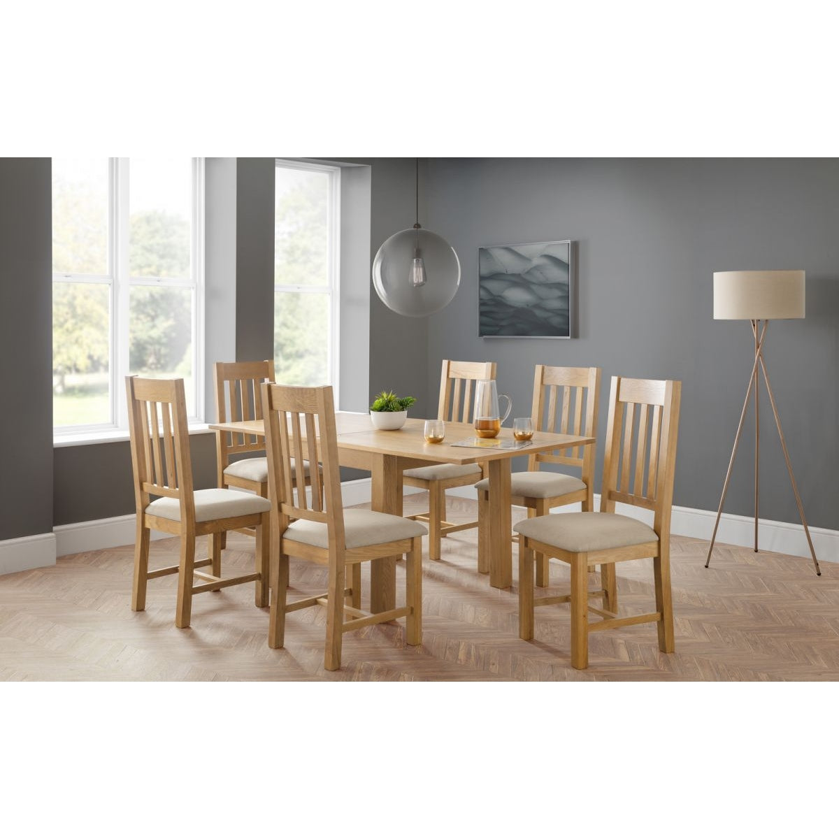 Astoria Flip-top Dining Table & 6 Hereford Chairs