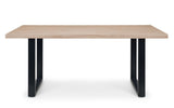 Berwick Dining Table, Luxe Low Grey Bench & 2 Luxe Grey Chairs