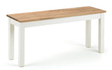 Coxmoor Ivory & Oak Dining Table & Benches