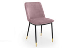 Holland Round Pedestal Table & 2 Delaunay Pink Chairs