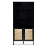 Padstow Tall Bookcase - Black