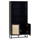 Padstow Tall Bookcase - Black