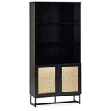 Padstow Tall Bookcase - Black