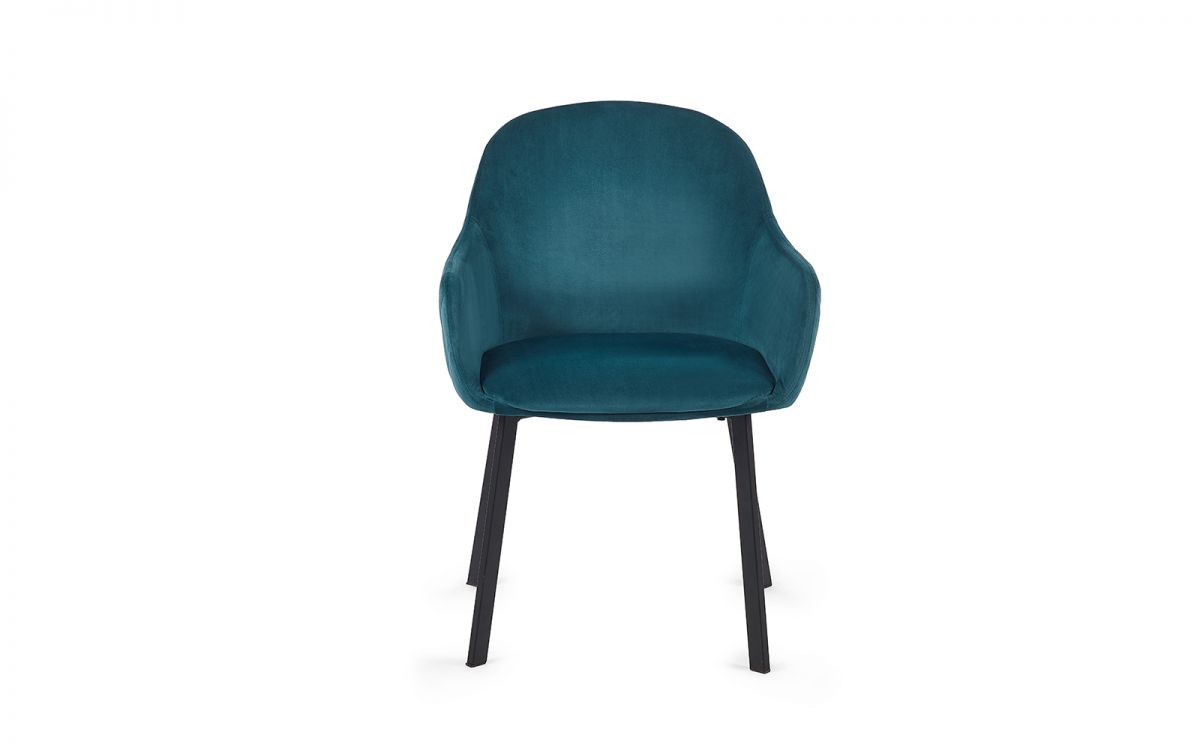 Lima Dining Chair - Teal Velvet