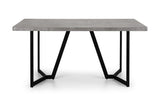 Miller Concrete Effect Dining Table, Soho Bench & 4 Soho Dining Chairs