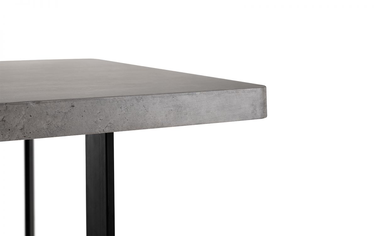 Miller Concrete Effect Dining Table, Soho Bench & 4 Soho Dining Chairs