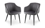 Piero Square Table & 2 Hobart Dining Chairs