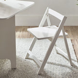 Gatan Small Gateleg Table With 2 Chairs - White