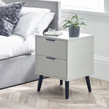 Alba 2 Drawer Bedside - Silk Grey