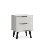 Alba 2 Drawer Bedside - Silk Grey