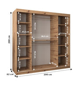 Verona 04 Sliding Door Wardrobe 200cm