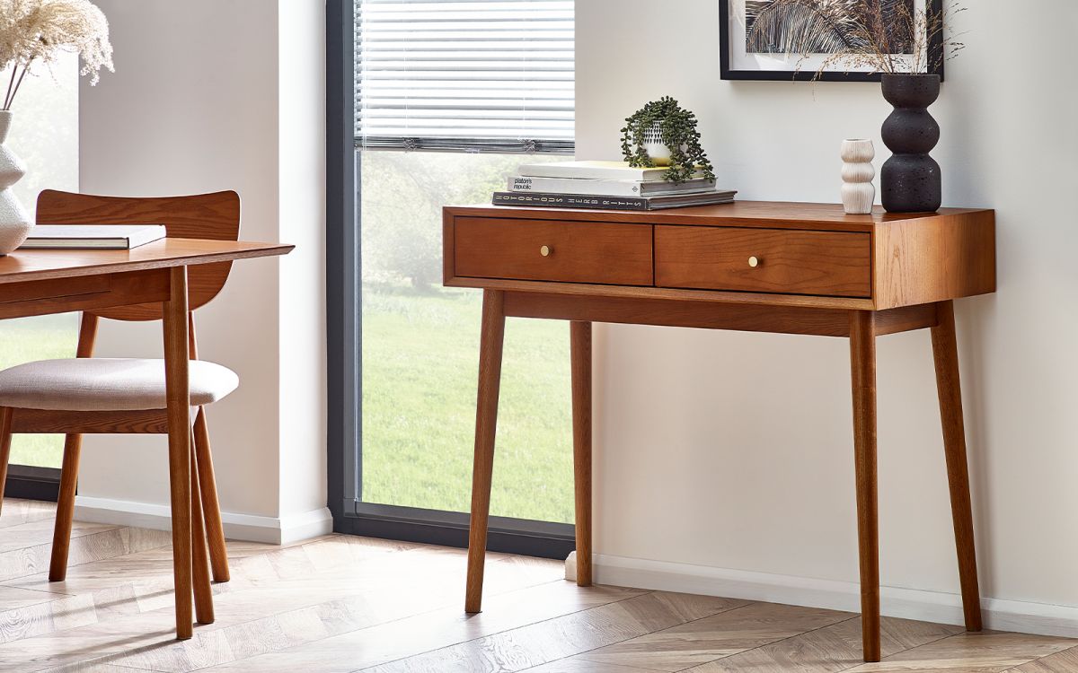 Lowry Writing Desk With 2 Drawers