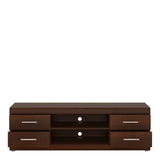 Imperial Wide 4 Drawer TV Cabinet in Dark Mahogany Melamine