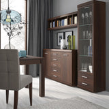 Imperial 2 Door 5 Drawer Sideboard in Dark Mahogany Melamine