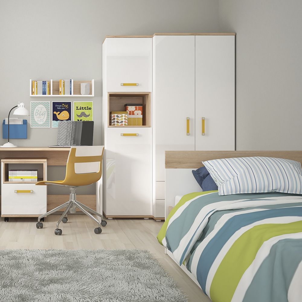 4KIDS 1 Drawer Bedside Cabinet