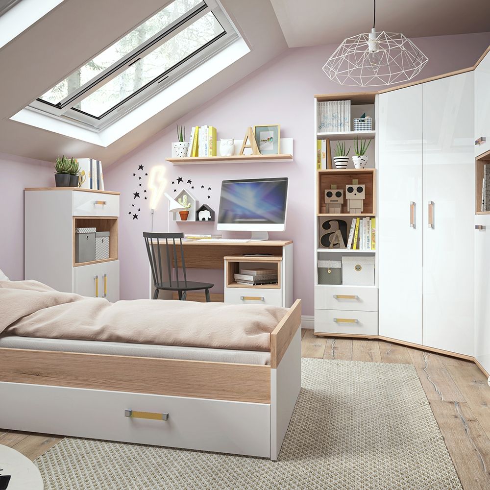 4KIDS 1 Drawer Bedside Cabinet