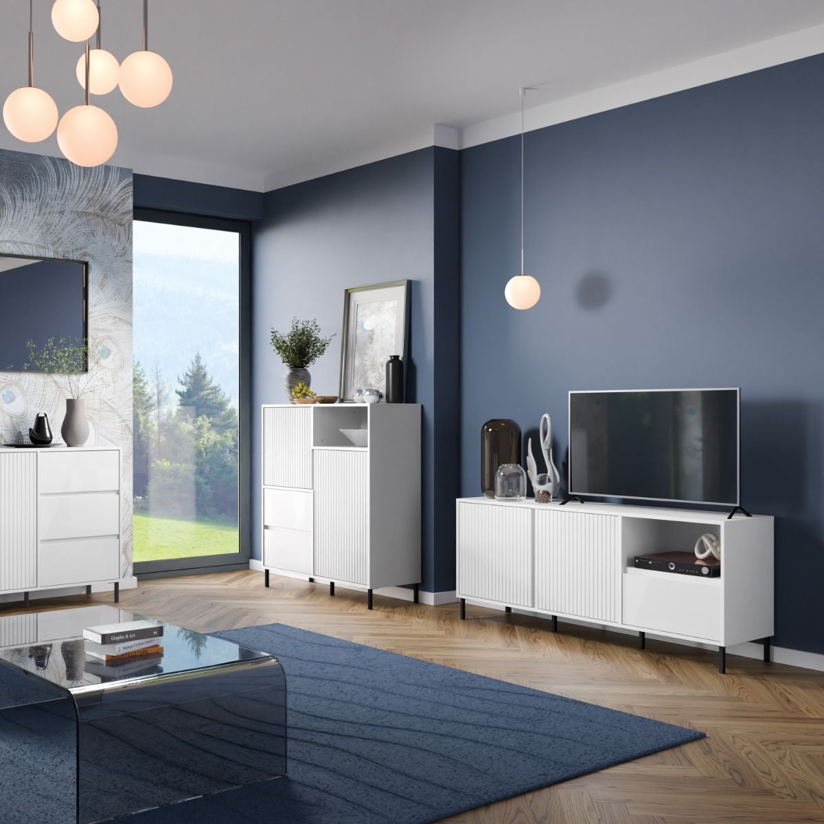 Avenale Wide TV Cabinet 2 Door 1 Drawer