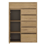 Shetland 1 Door 6 Drawer Cupboard
