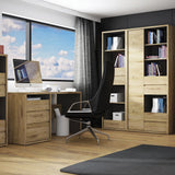 Shetland Tall Wide 1 Door 4 Drawer Bookcase