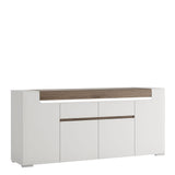 Toronto Wide Sideboard 4 Doors 2 Drawers with LED