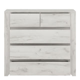 Angel Package - 1 Drawer Bedside Cabinet + 2+3 Chest of Drawers + 2 Door 2 Drawer Fitted Wardrobe