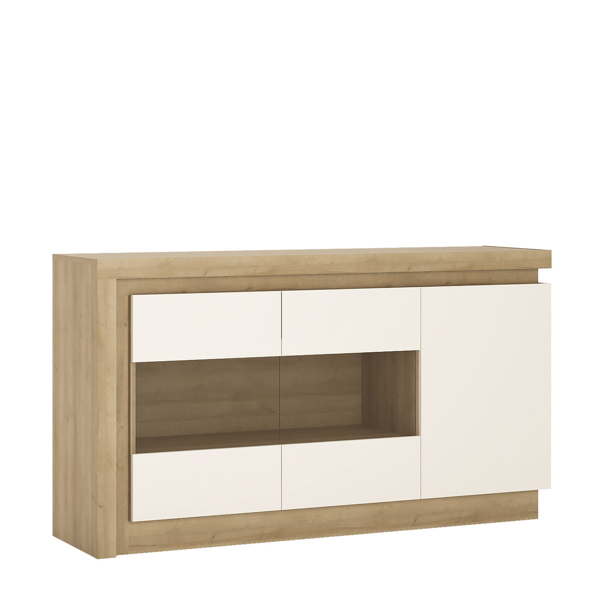 Lyon 3 Door Glazed Sideboard