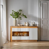 Lyon 3 Door Glazed Sideboard