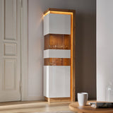 Lyon Tall Narrow Display Cabinet (LHD)